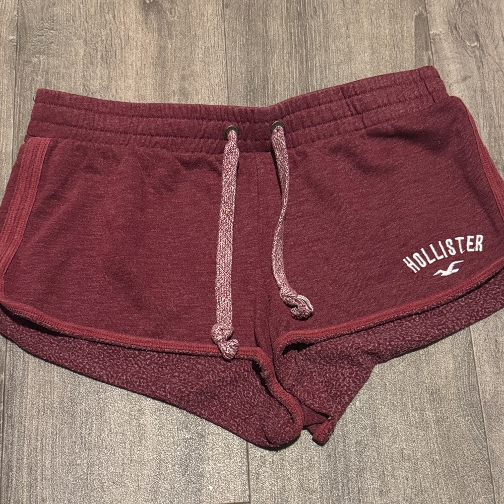 Hollister Women's Burgundy Athletic Shorts